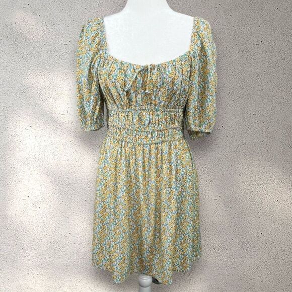 Faithfull The Brand Sylvie Mini Dress in Sabinosa Floral Print Size 12 NWT - Picture 7 of 16